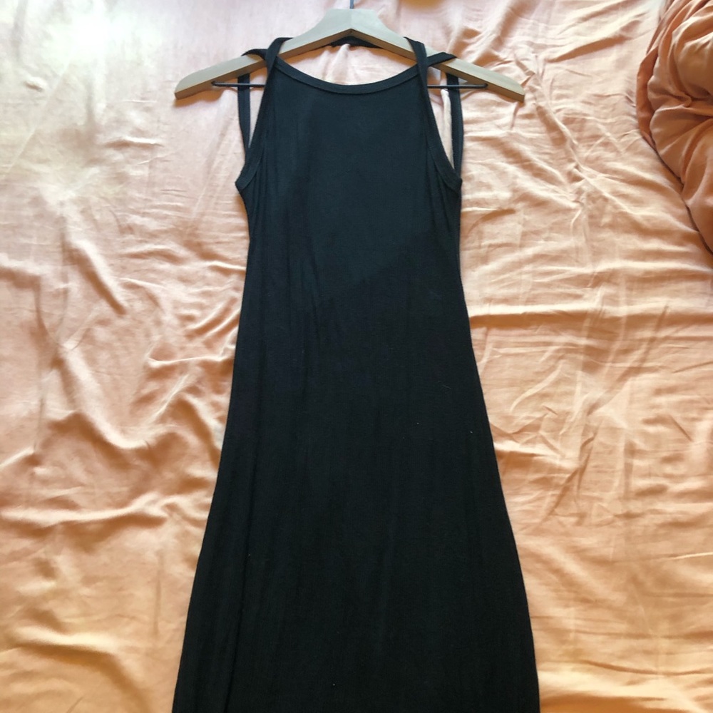 Tight black dress